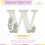 Alfabeto Afeto Letra W