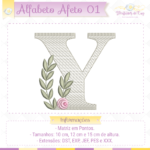 Alfabeto Afeto Floral letra Y