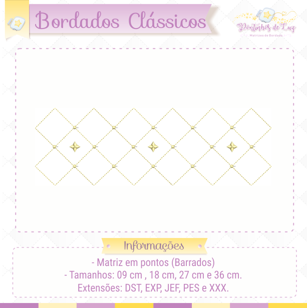 Coleção Bordados Clássicos - Barrados - Imagem 7