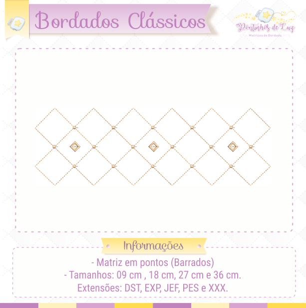 Coleção Bordados Clássicos - Barrados - Imagem 23