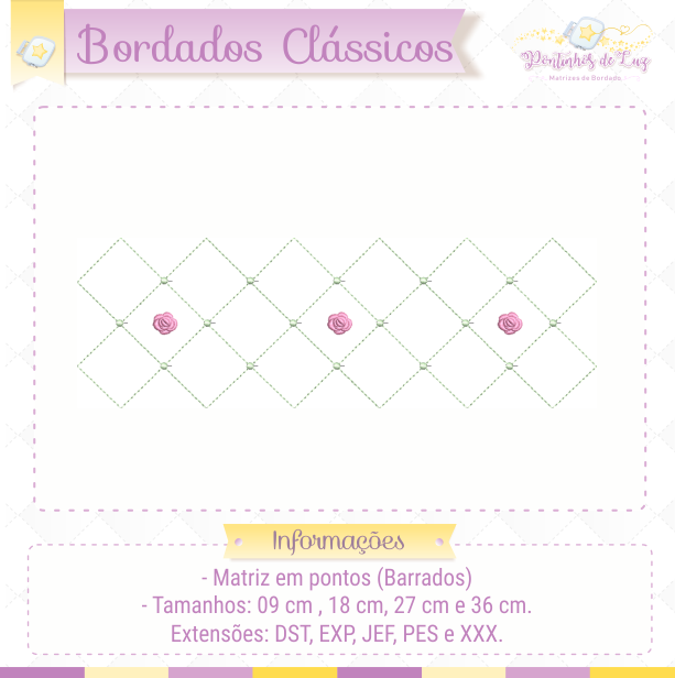 Coleção Bordados Clássicos - Barrados - Imagem 32