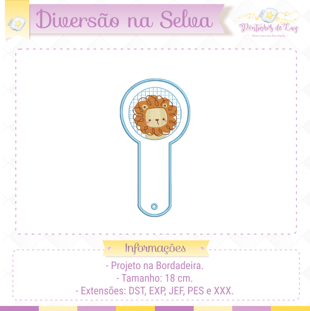 PL_PRO_Diversao_Selva_Marcador_Leao.png Marcador de Páginas - Coleção Diversão na Selva - Imagem 1