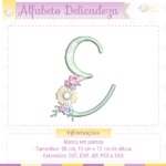 Alfabeto Delicadeza - Letra E