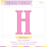 Alfabeto Celebrar - Aplique - Imagem 9