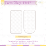 Projeto Porta Terço G - 13x13 cm