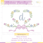 Alfabeto Florallys - Letra D