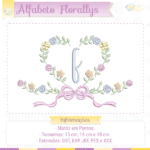 Alfabeto Florallys - Letra F