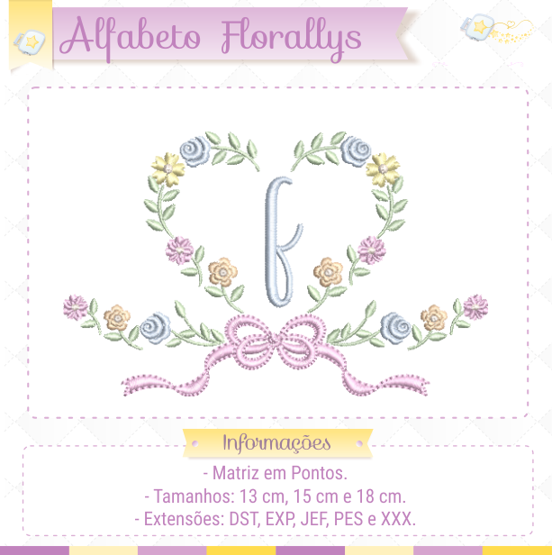 PL_Alfabeto_Florallys_F Alfabeto Florallys - Letra F - Imagem 1