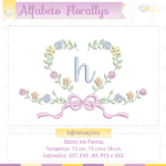Alfabeto Florallys - Letra H