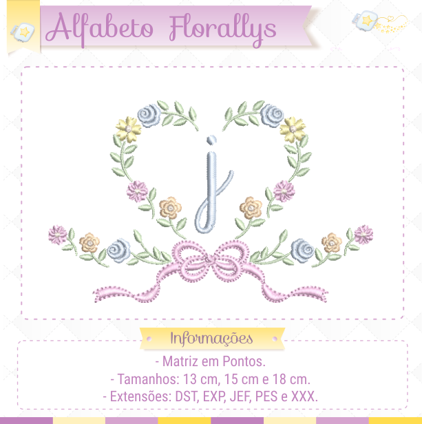 PL_Alfabeto_Florallys_J Alfabeto Florallys - Letra J - Imagem 1