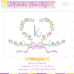 Alfabeto Florallys - Letra K