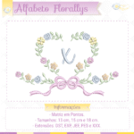 Alfabeto Florallys - Letra X